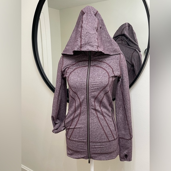 Lululemon Stride Jacket II Heathered Black Cherry size 4 - Picture 8 of 14